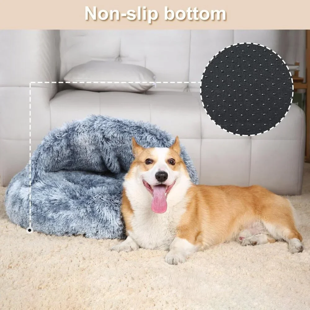 Calming  Cave Hooded Pet Bed  22